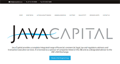 Desktop Screenshot of javacapital.co.za